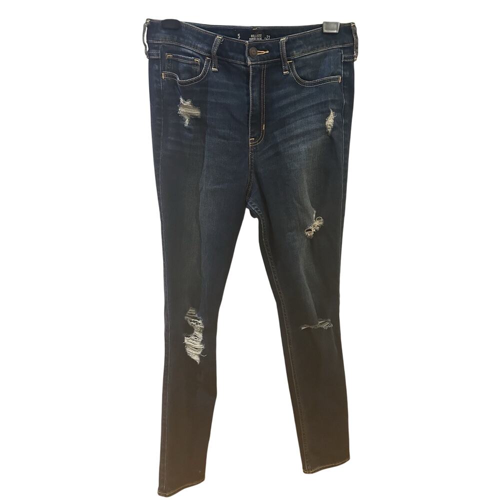 Hollister Distressed Super Skinny High Rise Jeans size 27